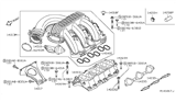 Diagram for 2006 Nissan Xterra Intake Manifold Gasket - 14032-EA200