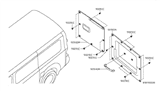 Diagram for 2012 Nissan NV Door Handle - 90940-1PA0A