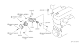 Diagram for 1991 Nissan Axxess Thermostat Housing - 11061-30R00