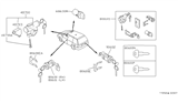 Diagram for 1992 Nissan Axxess Door Lock Cylinder - 80600-30R26