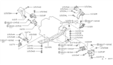 Diagram for 1990 Nissan Axxess Engine Mount - 11210-30R00