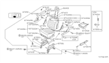 Diagram for 1989 Nissan Axxess Seat Motor - 87451-30R00