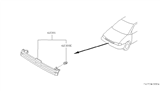 Diagram for 1990 Nissan Axxess Grille - F2310-30R00