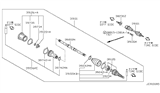 Diagram for Nissan Axxess Axle Shaft - 39205-64E00