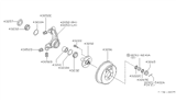 Diagram for Nissan Axxess Spindle - 43021-40R00