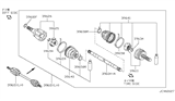 Diagram for Nissan Axxess Axle Shaft - 39601-64E00