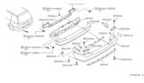 Diagram for 1990 Nissan Axxess Bumper - 85030-30R00