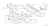 Diagram for 1992 Nissan Axxess License Plate - 96210-30R00