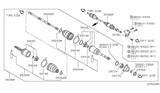 Diagram for 1994 Nissan Axxess CV Boot - 39241-01E27