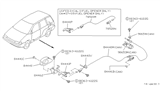 Diagram for 1991 Nissan Axxess Fuel Door Release Cable - 78822-30R00