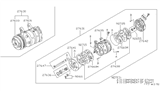 Diagram for 1991 Nissan Axxess A/C Compressor - 92600-30R12