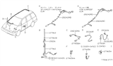 Diagram for 1991 Nissan Axxess Antenna Cable - 28241-34R00