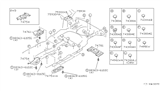 Diagram for 1992 Nissan Axxess Exhaust Heat Shield - 74772-40R00