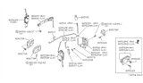 Diagram for 1990 Nissan Axxess Door Handle - 80670-30R00