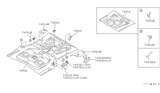 Diagram for Nissan Axxess Floor Pan - 74530-30R00