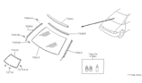 Diagram for 1992 Nissan Axxess Windshield - 72712-30R20