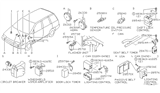 Diagram for 1994 Nissan Axxess Horn - 25610-30R10