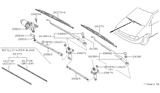 Diagram for Nissan Axxess Wiper Pivot - 28842-35R00