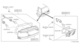 Diagram for 1992 Nissan Axxess Tail Light - 26550-30R00