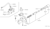 Diagram for 1989 Nissan Axxess Clutch Master Cylinder - 30610-30R91