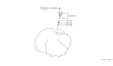 Diagram for 1990 Nissan Axxess Speed Sensor - 25010-30R01