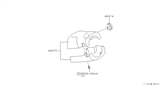 Diagram for 1992 Nissan Axxess Steering Column Cover - 48474-30R00