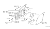 Diagram for 1993 Nissan Axxess Door Check - 80430-30R00