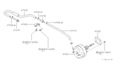 Diagram for 1992 Nissan Axxess Brake Booster Vacuum Hose - 47472-30R00