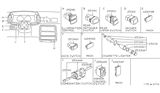 Diagram for Nissan Axxess Hazard Warning Switch - 25290-30R00