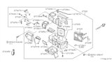 Diagram for Nissan Axxess Heater Core - 27140-30R00