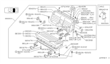 Diagram for 1994 Nissan Axxess Armrest - 88700-30R00