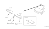 Diagram for 1992 Nissan Axxess Sun Visor - 96401-30R00