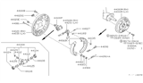 Diagram for 1990 Nissan Axxess Brake Caliper Repair Kit - D4100-17C90