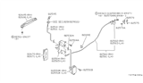 Diagram for 1989 Nissan Axxess Rear Passenger Door Handle Latch - 82505-30R00