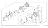 Diagram for 1990 Nissan Axxess Alternator Pulley - 23150-30R60