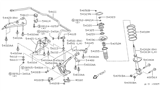 Diagram for 1989 Nissan Axxess Sway Bar Bracket - 54614-30R00