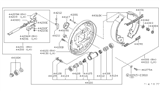 Diagram for Nissan Datsun 310 Brake Backing Plate - 44030-M7100