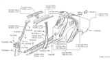 Diagram for 1982 Nissan Datsun 310 Fender - 78111-M7565