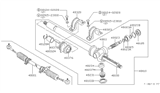 Diagram for Nissan Datsun 310 Rack And Pinion - 48001-M7870