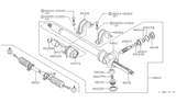 Diagram for Nissan Datsun 310 Rack & Pinion Bushing - 48376-M7000