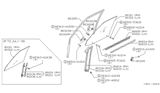 Diagram for 1982 Nissan Datsun 810 Window Run - H0330-Q0101