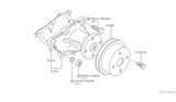 Diagram for Nissan Datsun 310 Water Pump Pulley - 21051-M6600