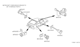 Diagram for Nissan Datsun 310 Ignition Lock Cylinder - 48700-U8700