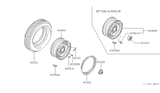 Diagram for 1983 Nissan Sentra Lug Nuts - 40224-M7500