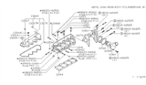 Diagram for 1986 Nissan Pulsar NX Cylinder Head Bolts - 11056-01M01