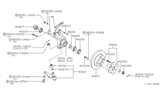 Diagram for 1983 Nissan Sentra Wheel Stud - 40222-M7101