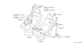 Diagram for Nissan Datsun 310 Seat Belt - 86880-M6701