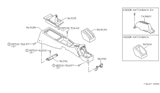 Diagram for Nissan Datsun 310 Center Console Base - 96910-M7100