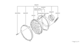 Diagram for 1979 Nissan Datsun 310 Headlight Cover - 26029-A4601