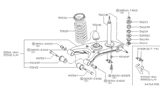 Diagram for 1982 Nissan Datsun 310 Control Arm - 55501-M6600